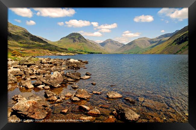 Wast water in the Lakes UK Framed Print by Philip Gough