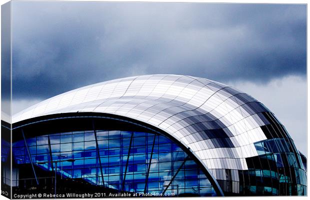 The Sage in Blue Canvas Print by Rebecca Willoughby