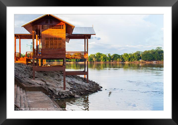The Mae Nam Mun River in Ubon Ratchathani Thailand Asia Framed Mounted Print by Wilfried Strang