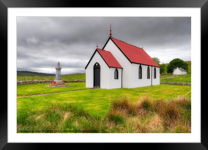 Syre Church Framed Mounted Print by Alan Simpson