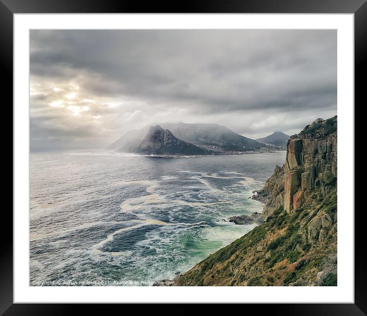 Sunlight through the clouds  Framed Mounted Print by Adrian Paulsen