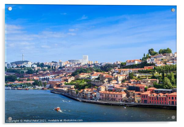 River Duoro, Porto, Portugal, Europe Acrylic by Mehul Patel