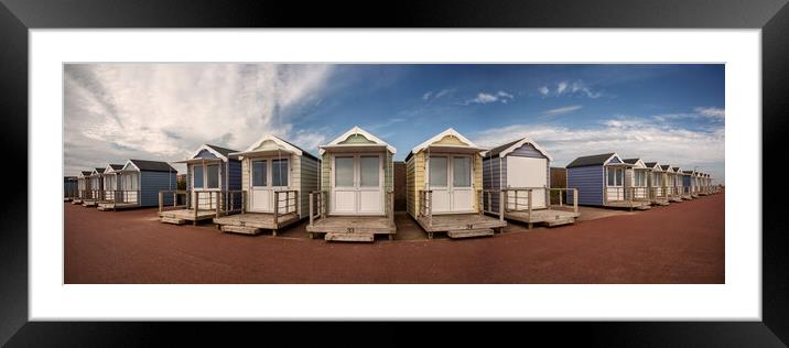 Beach Hut at St Annes Framed Mounted Print by Roger Green
