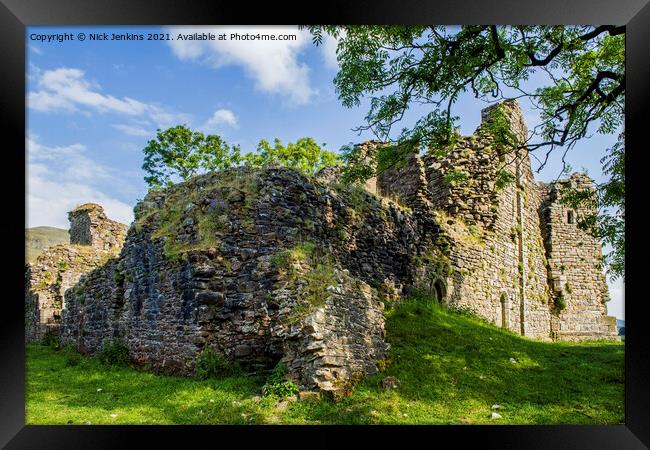 Remains of Pendragon Castle Mallerstang Cumbria Framed Print by Nick Jenkins