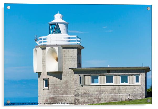 Bull Point Lighthouse, Devon Acrylic by Keith Douglas