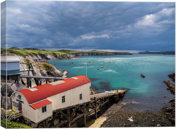 St Justinian's Lifeboat Station, Pembrokeshire. Canvas Print by Colin Allen