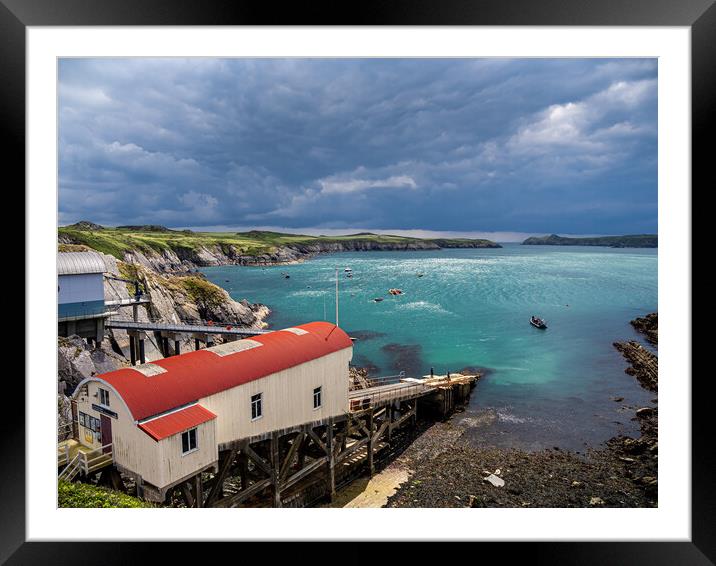 St Justinian's Lifeboat Station, Pembrokeshire. Framed Mounted Print by Colin Allen