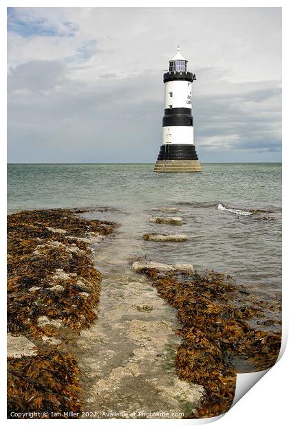 Lighthouse Penmon Point Print by Ian Miller