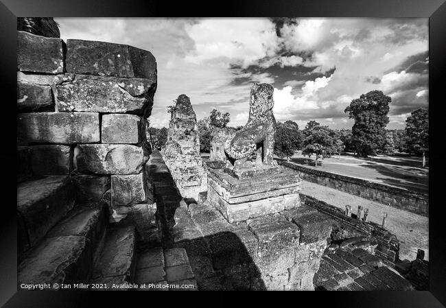 Angkor, Cambodia Framed Print by Ian Miller