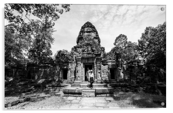 Around Angkor Acrylic by Ian Miller