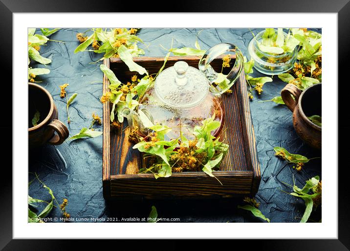 Fragrant linden tea Framed Mounted Print by Mykola Lunov Mykola