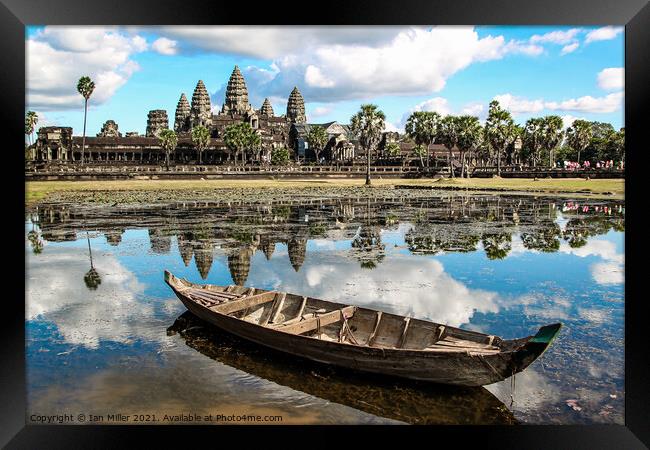 Angkor Wat Framed Print by Ian Miller