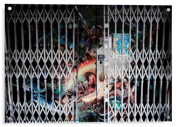 Gates Closed Acrylic by Ian Miller