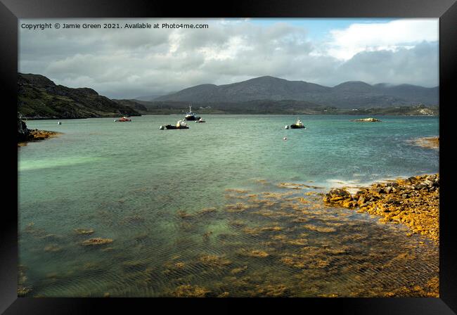 Loch Kendibig Framed Print by Jamie Green