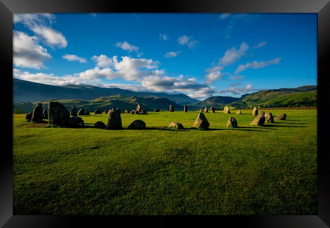 Castlerigg Stone Circle Cumbria Framed Print by Michael Brookes