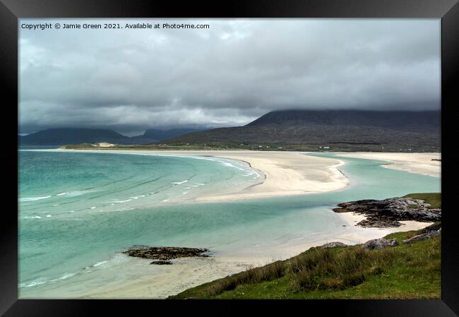 Sands of Luskentyre Framed Print by Jamie Green