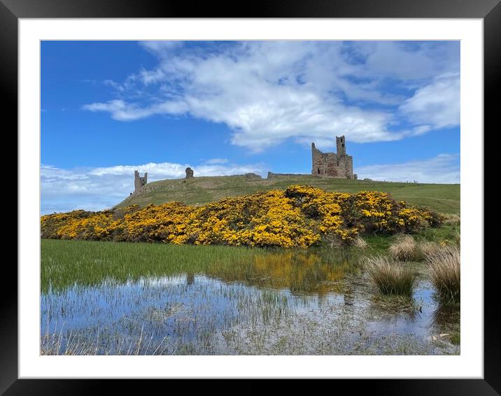 Dunstanburgh Castle Northumberland  Framed Mounted Print by David Thompson