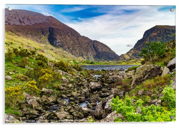 Gap of Dunloe, Kerry, Ireland Acrylic by Christian Lademann