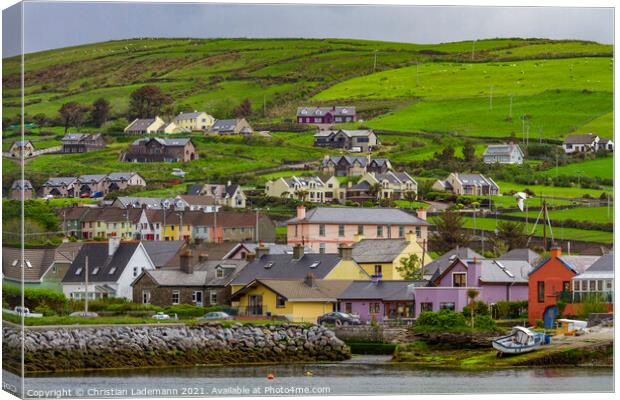 Dingle, Dingle Peninsula, County Kerry, Ireland Canvas Print by Christian Lademann