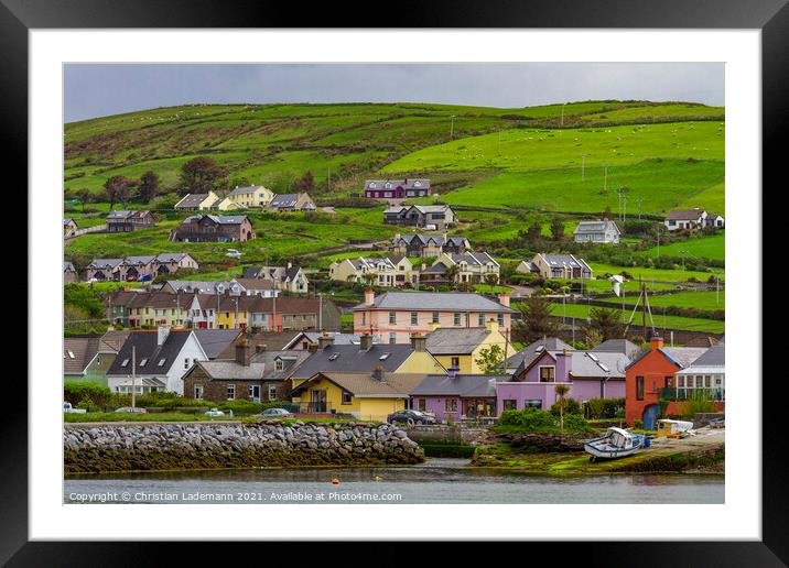Dingle, Dingle Peninsula, County Kerry, Ireland Framed Mounted Print by Christian Lademann