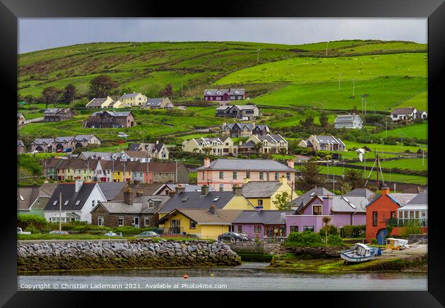 Dingle, Dingle Peninsula, County Kerry, Ireland Framed Print by Christian Lademann