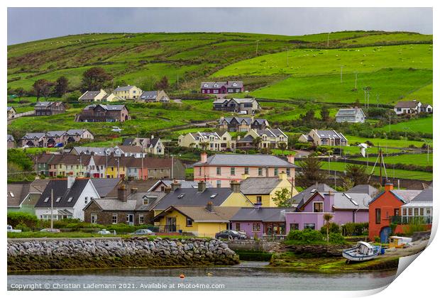 Dingle, Dingle Peninsula, County Kerry, Ireland Print by Christian Lademann
