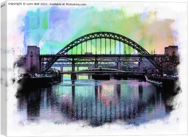 Tyne Bridges Canvas Print by Lynn Bolt