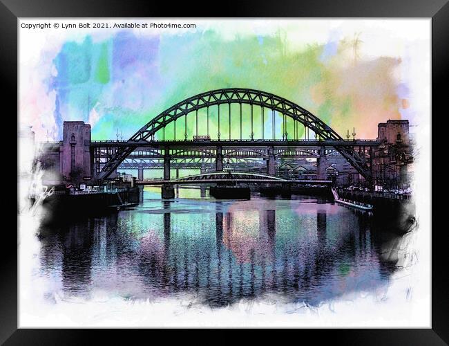 Tyne Bridges Framed Print by Lynn Bolt