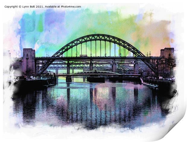 Tyne Bridges Print by Lynn Bolt