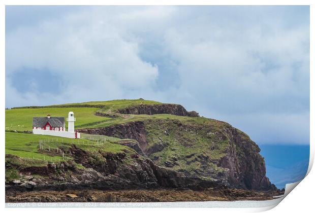 Dingle Lighthouse Ireland Print by Christian Lademann