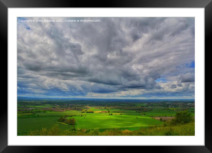 English countryside view  Framed Mounted Print by Arion Espinola