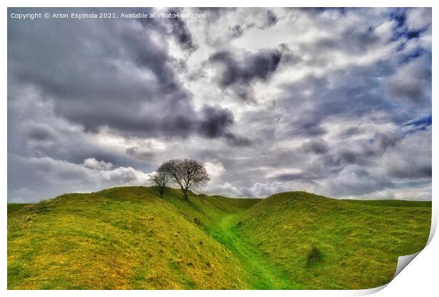 Westbury hills Print by Arion Espinola