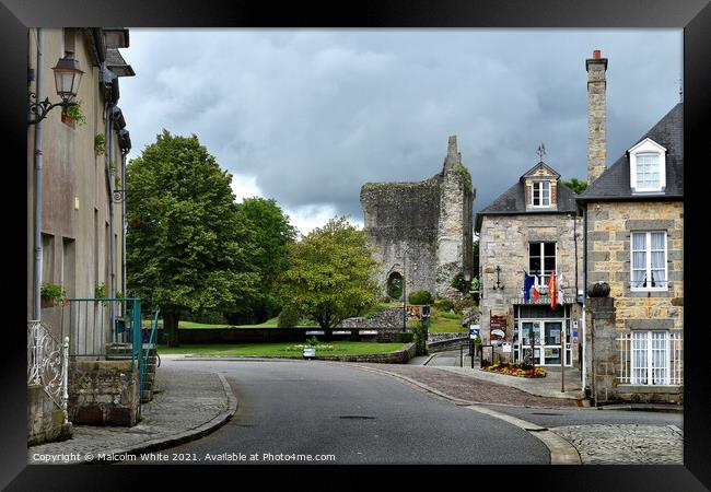 France Place Pellier de la Roirie Domfront France Framed Print by Malcolm White