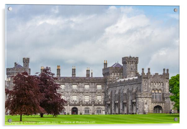 Kilkenny Castle, Kilkenny, Ireland, Acrylic by Christian Lademann