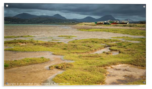 Donegal shoreline Acrylic by jim Hamilton