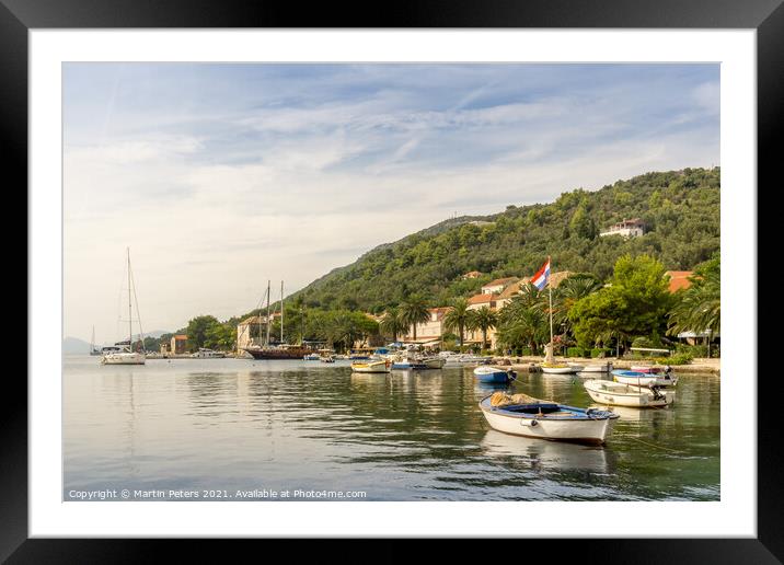Tranquil Serenity on the Adriatic Framed Mounted Print by Martin Yiannoullou