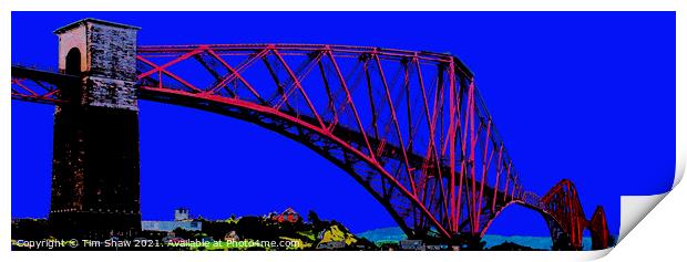  Forth Bridge Abstract  Print by Tim Shaw
