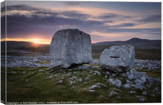 Cheese Press Stone Yorkshire Dales Canvas Print by Rick Bowden