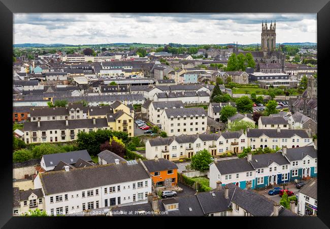 Kilkenny with St. Mary's Cathedral, Ireland Framed Print by Christian Lademann