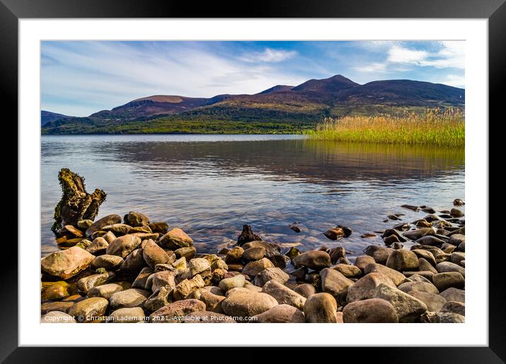 Lough Leane, Killarney National Park County Kerry, Framed Mounted Print by Christian Lademann
