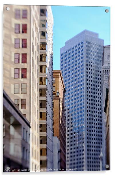 San Francisco Finance District Acrylic by Kasia Design