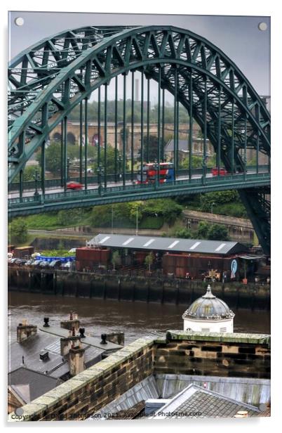 Tyne Bridge  Newcastle Acrylic by David Thompson