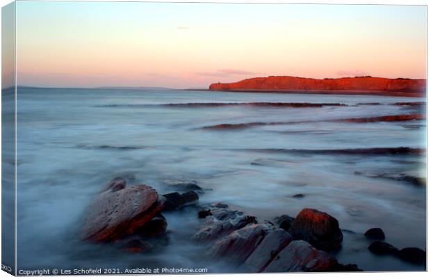 North Coast Somerset Canvas Print by Les Schofield
