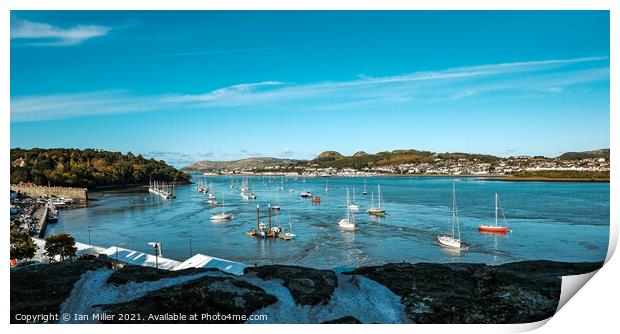Conway Harbour Print by Ian Miller