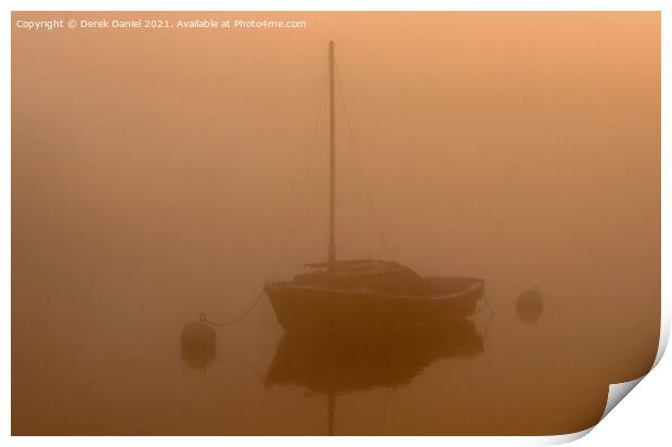 Misty Morning Print by Derek Daniel