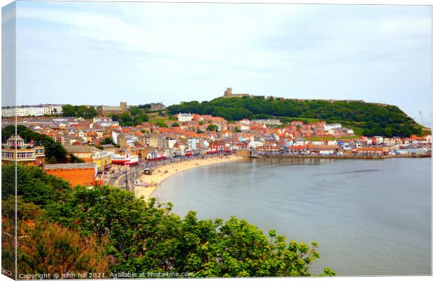 South Bay, Scarborough, Yorkshire, UK. Canvas Print by john hill