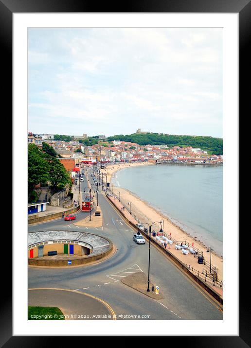 Foreshore road, Scarborough. Framed Mounted Print by john hill