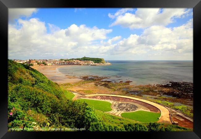 Scarborough Bay. Framed Print by john hill