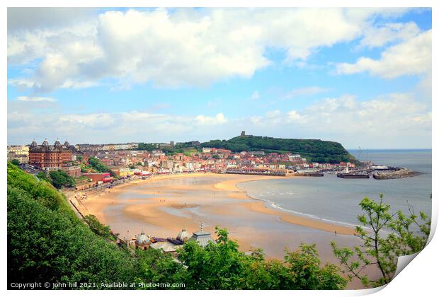 Scarborough, North Yorkshire, UK. Print by john hill