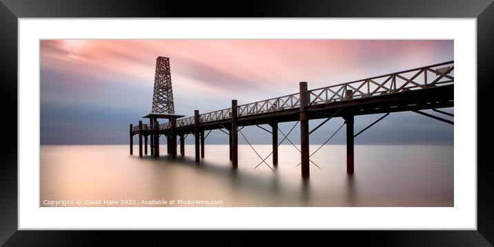 Port Leucate Pier Framed Mounted Print by David Hare